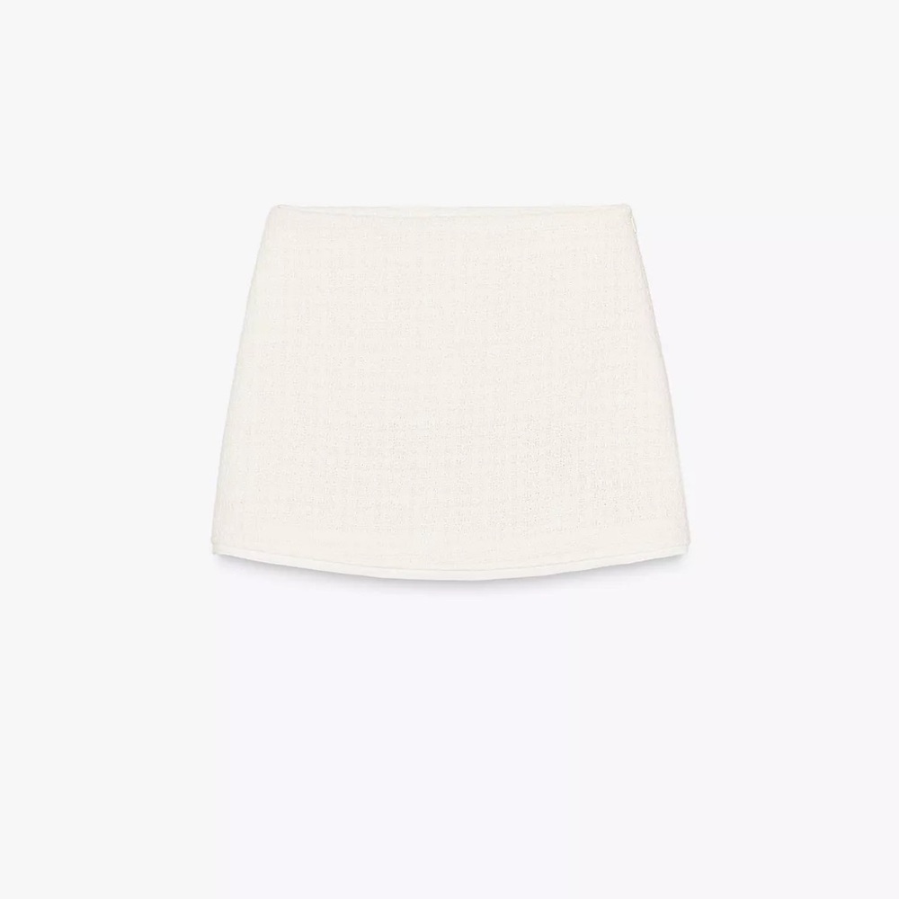 SOLD 
ZARA BOW TRIM TEXTURED BLAZER AND SKORT Two-Piece Set - Picture 7 of 8